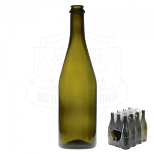 Бутылка шампанская «КПШ» 0,75 л. упаковка 12 шт