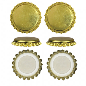 Кроненпробки 6 мм, «Твист» золото 100 шт