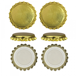 Кроненпробки 6 мм, золото (стрелки) 100 шт