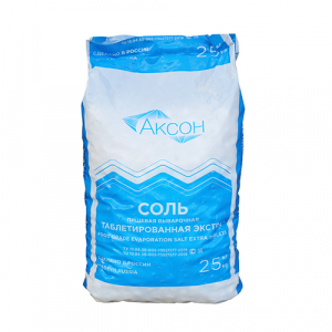 Соль таблетированная Аксон Экстра, 25 кг